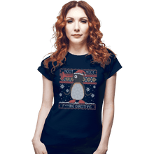 Load image into Gallery viewer, Shirts Fitted Shirts, Woman / Small / Navy Noot Christmas
