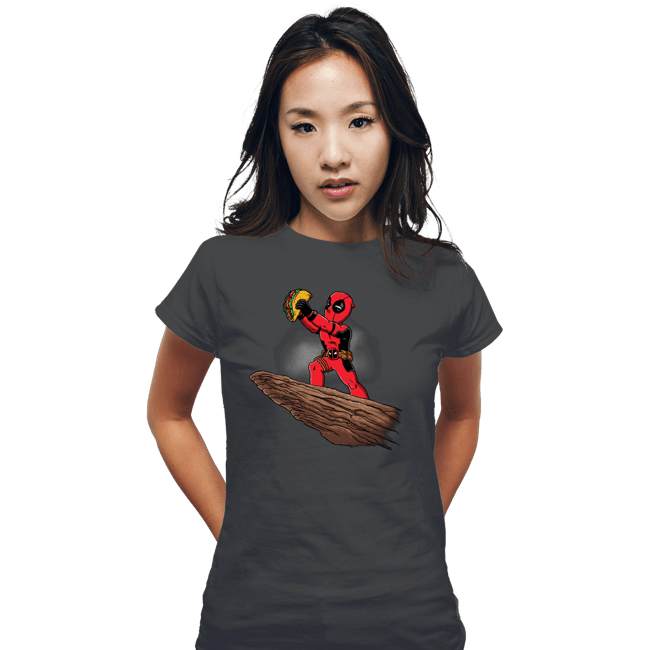 Daily_Deal_Shirts Fitted Shirts, Woman / Small / Charcoal The Tacos King