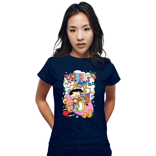 Secret_Shirts Fitted Shirts, Woman / Small / Navy Bobby's World