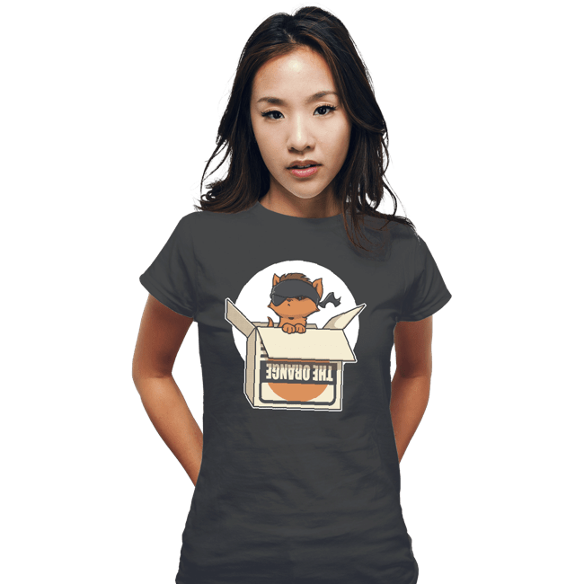Shirts Fitted Shirts, Woman / Small / Charcoal Sneaky Kitty