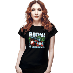 Secret_Shirts Fitted Shirts, Woman / Small / Black The Captain Machine