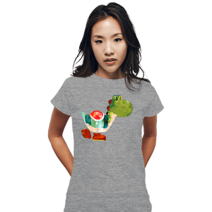 Shirts Fitted Shirts, Woman / Small / Sports Grey The Very Hungry Dinosaur