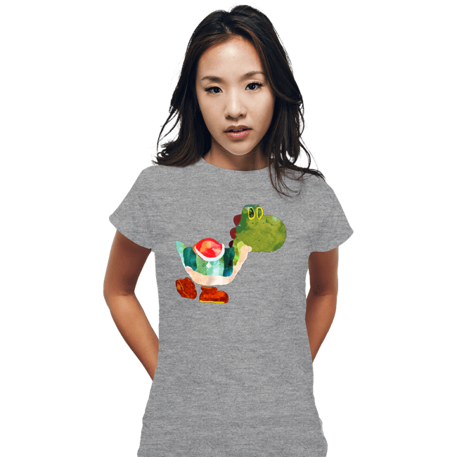 Shirts Fitted Shirts, Woman / Small / Sports Grey The Very Hungry Dinosaur