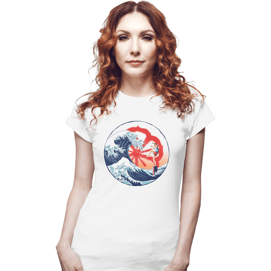 Shirts Fitted Shirts, Woman / Small / White The Great Wave Of Miyagi