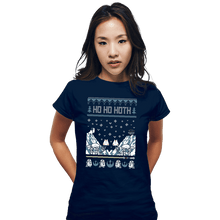 Load image into Gallery viewer, Shirts Fitted Shirts, Woman / Small / Navy Ho Ho Hoth
