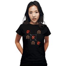 Load image into Gallery viewer, Secret_Shirts Fitted Shirts, Woman / Small / Black Three In A Row
