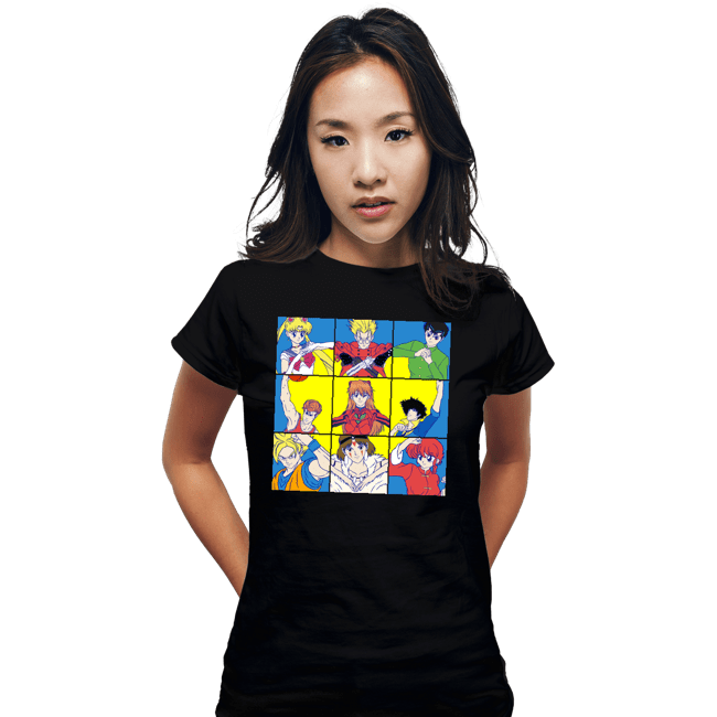 Secret_Shirts Fitted Shirts, Woman / Small / Black Anime Heart Of A 90s Kid