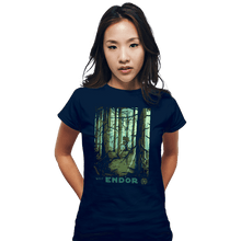 Load image into Gallery viewer, Shirts Fitted Shirts, Woman / Small / Navy Visit Endor
