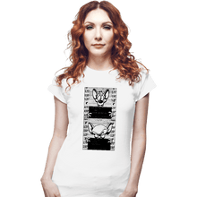 Load image into Gallery viewer, Secret_Shirts Fitted Shirts, Woman / Small / White Pinky And Brain Mugshot
