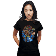 Load image into Gallery viewer, Daily_Deal_Shirts Fitted Shirts, Woman / Small / Black Ganondorf Crest

