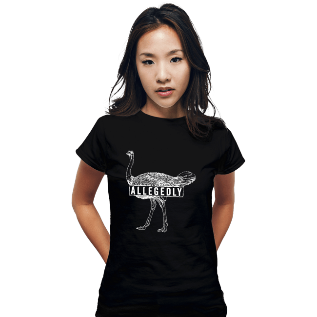Secret_Shirts Fitted Shirts, Woman / Small / Black Ostrich