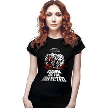 Load image into Gallery viewer, Daily_Deal_Shirts Fitted Shirts, Woman / Small / Black Dawn Of The Infected

