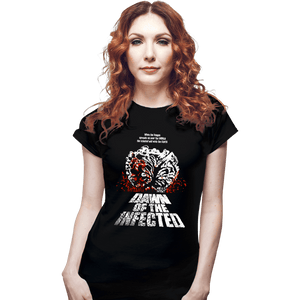 Daily_Deal_Shirts Fitted Shirts, Woman / Small / Black Dawn Of The Infected