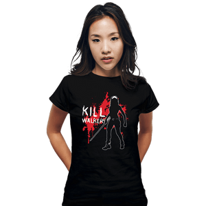 Shirts Fitted Shirts, Woman / Small / Black Kill Walkers
