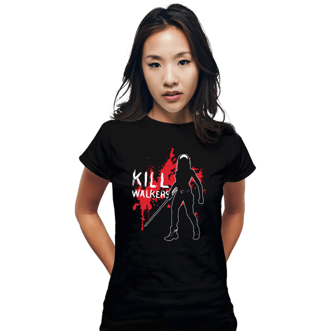 Shirts Fitted Shirts, Woman / Small / Black Kill Walkers