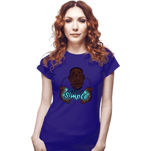 Load image into Gallery viewer, Shirts Fitted Shirts, Woman / Small / Violet Keep It Simple
