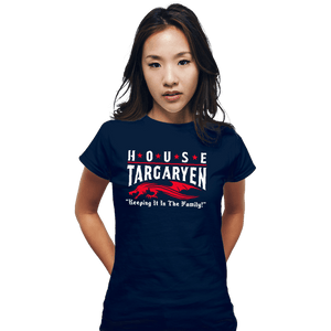 Daily_Deal_Shirts Fitted Shirts, Woman / Small / Navy House Targaryen