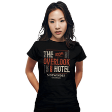 Load image into Gallery viewer, Shirts Fitted Shirts, Woman / Small / Black Sidewinder Colorado Hotel
