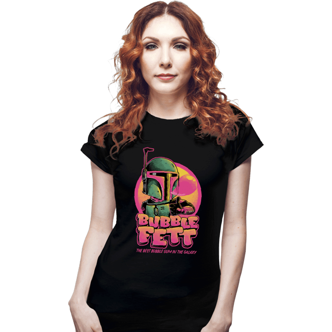 Daily_Deal_Shirts Fitted Shirts, Woman / Small / Black Bubble Fett