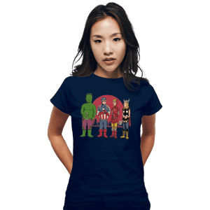 Shirts Fitted Shirts, Woman / Small / Navy King Of The Heroes