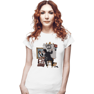 Secret_Shirts Fitted Shirts, Woman / Small / White Keanu Portrait
