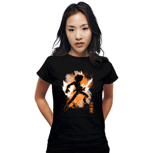 Shirts Fitted Shirts, Woman / Small / Black Cosmic Tsuna