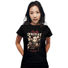 Load image into Gallery viewer, Daily_Deal_Shirts Fitted Shirts, Woman / Small / Black Finally Friday
