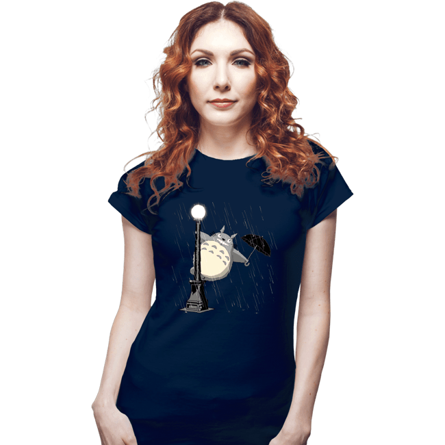 Shirts Fitted Shirts, Woman / Small / Navy Just Singing In The Rain