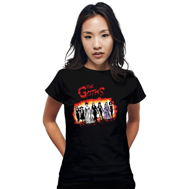Daily_Deal_Shirts Fitted Shirts, Woman / Small / Black The Goths