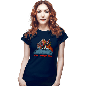 Secret_Shirts Fitted Shirts, Woman / Small / Navy Make My Monster