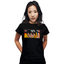 Load image into Gallery viewer, Shirts Fitted Shirts, Woman / Small / Black Goku Continue
