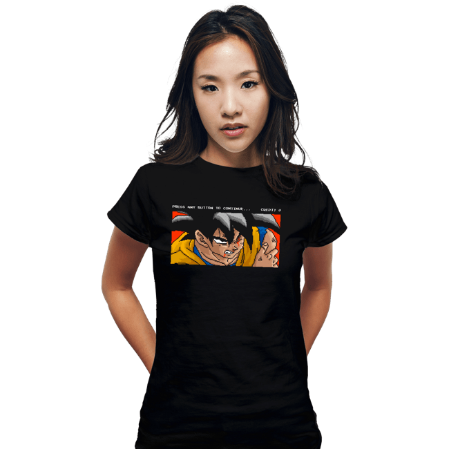 Shirts Fitted Shirts, Woman / Small / Black Goku Continue