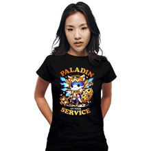Load image into Gallery viewer, Daily_Deal_Shirts Fitted Shirts, Woman / Small / Black Paladin&#39;s Call
