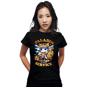 Daily_Deal_Shirts Fitted Shirts, Woman / Small / Black Paladin's Call