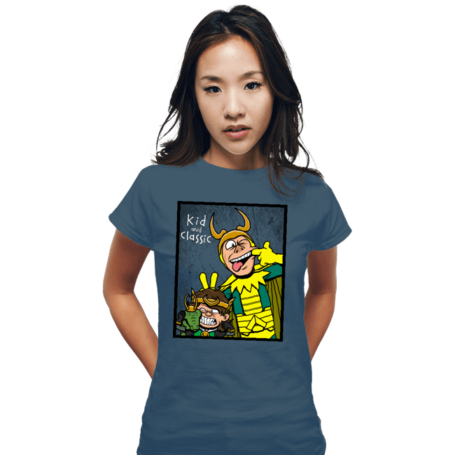 Shirts Fitted Shirts, Woman / Small / Indigo Blue Kid And Classic