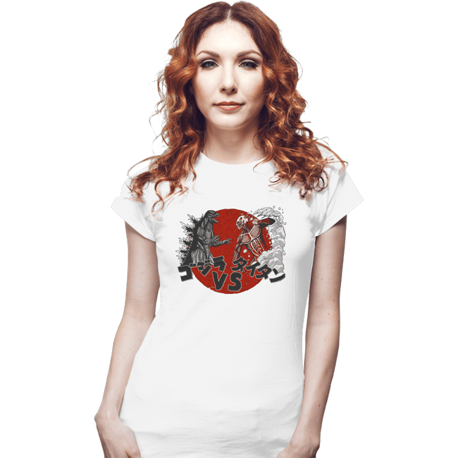 Shirts Fitted Shirts, Woman / Small / White Battle Of Titans