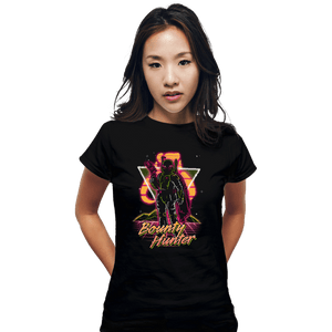 Shirts Fitted Shirts, Woman / Small / Black Retro Bounty Hunter