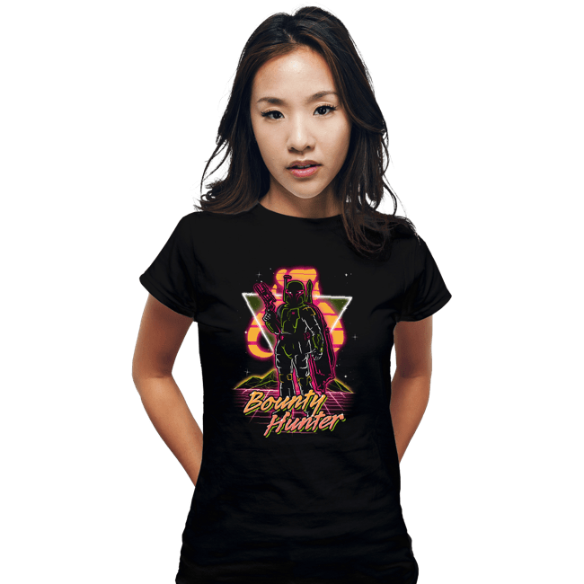 Shirts Fitted Shirts, Woman / Small / Black Retro Bounty Hunter