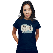 Load image into Gallery viewer, Daily_Deal_Shirts Fitted Shirts, Woman / Small / Navy Hoth In Here
