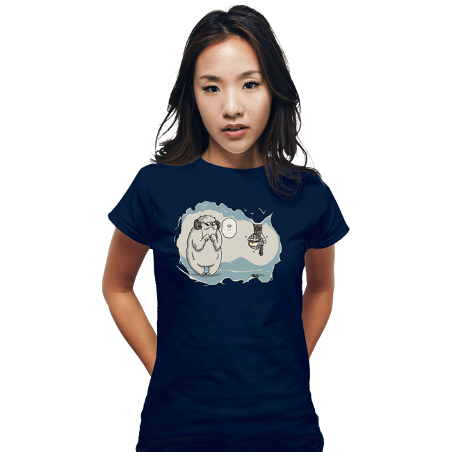 Daily_Deal_Shirts Fitted Shirts, Woman / Small / Navy Hoth In Here