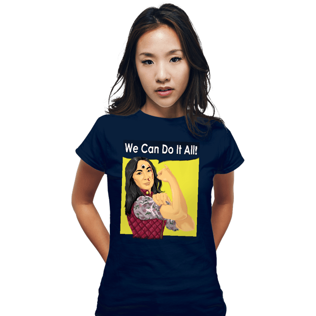 Secret_Shirts Fitted Shirts, Woman / Small / Navy We Can Do It All!