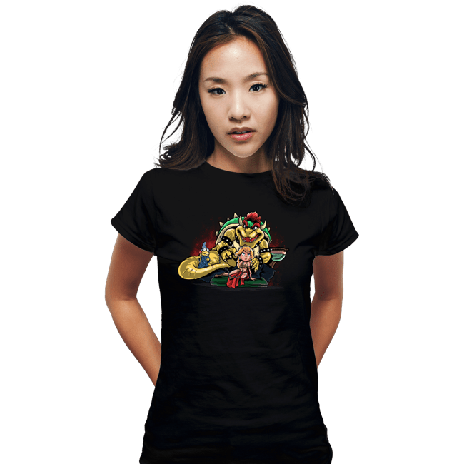 Daily_Deal_Shirts Fitted Shirts, Woman / Small / Black Bowser the Hutt