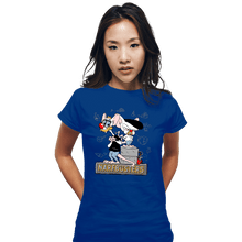 Load image into Gallery viewer, Daily_Deal_Shirts Fitted Shirts, Woman / Small / Royal Blue Narf Busters
