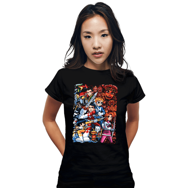 Secret_Shirts Fitted Shirts, Woman / Small / Black Morphin Pilgrim!
