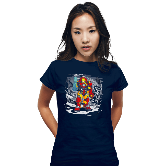 Shirts Fitted Shirts, Woman / Small / Navy Ridley Buster