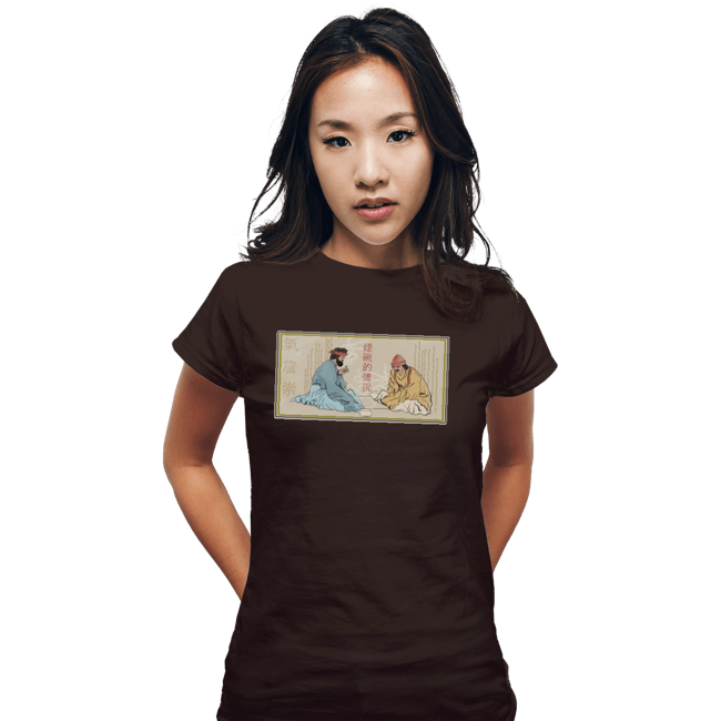 Daily_Deal_Shirts Fitted Shirts, Woman / Small / Black Legend Of The Smoking Bowls