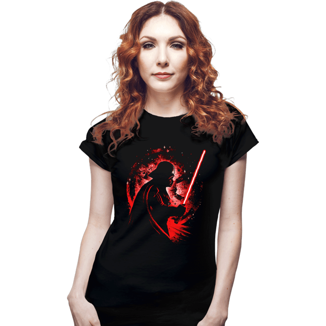 Daily_Deal_Shirts Fitted Shirts, Woman / Small / Black The Power Of The Dark Side