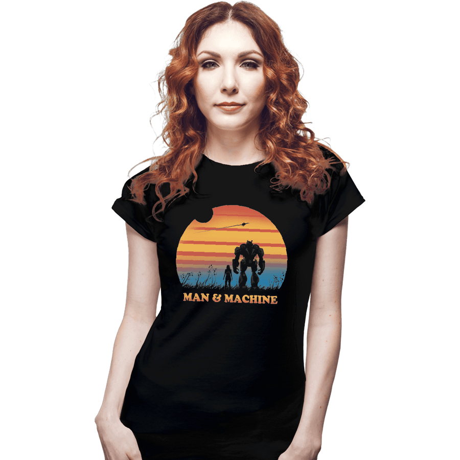 Shirts Fitted Shirts, Woman / Small / Black Robot Feels