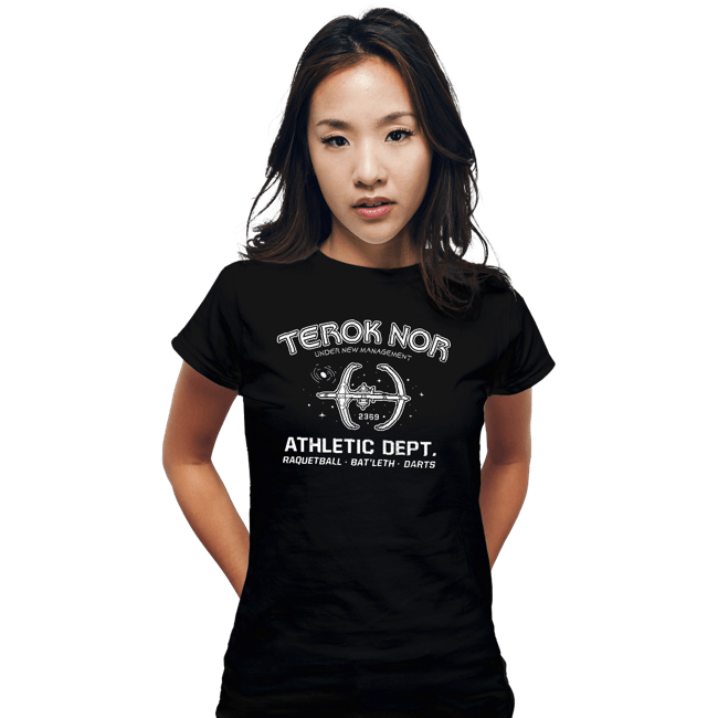 Last_Chance_Shirts Fitted Shirts, Woman / Small / Black Trek Athletic DS9