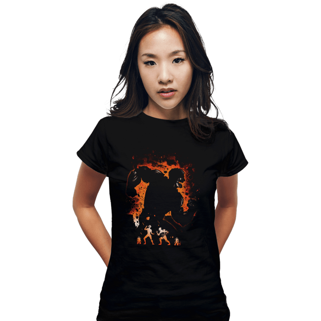Shirts Fitted Shirts, Woman / Small / Black Armored Titan